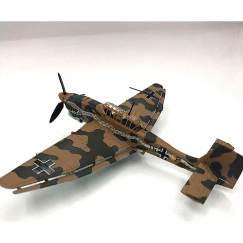 1:72 German World War II Dive Bomber Stuka JU87 Simulation Alloy Fighter Aircraft Aviation model Plane Toys Collectible Gifts