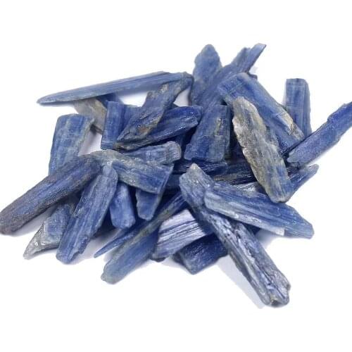 200G Natural Blue kyanite Gravel Cyanite Quartz Crystal Tumbled Stones