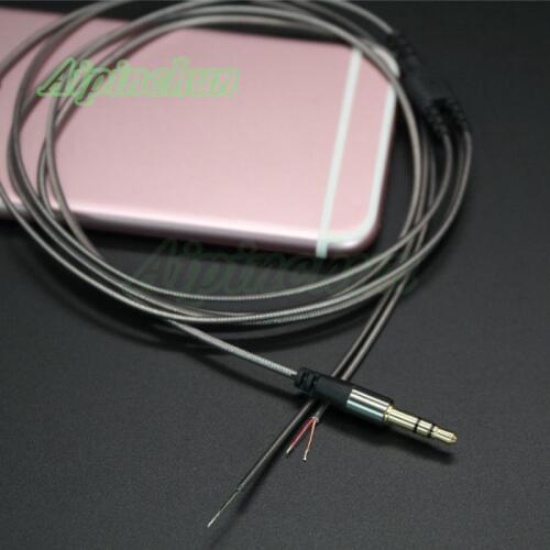 Aipinchun 3.5mm 3-Pole Jack DIY Earphone Audio Cable Headphone Repair Replacement 14 Copper Core Wire 1.2 Meters Length