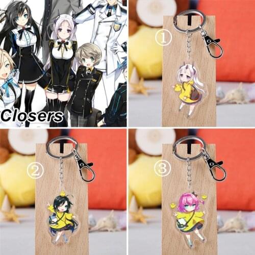 3 Styles Closers Keychain Levia Key Chain Seulbi Lee Acrylic Keyring Decorative Collectibles Yuri Seo Games Action Figures Toys