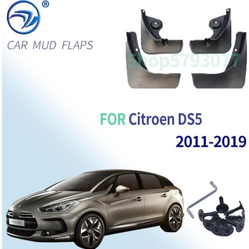 4 PCS Car Mudflap for Citroen DS 5 DS5 2011-2019 Fender Mud Guard Flaps Mudguards Accessories 2012 2013 2014 2015 2016 2017 2018
