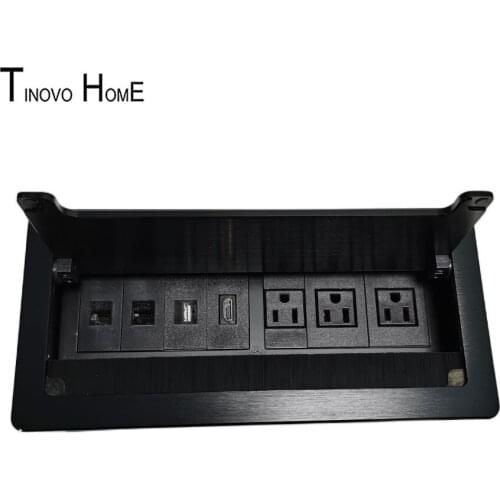 American standard sockets, aluminum alloy information boxes, desktop sockets used in office desks