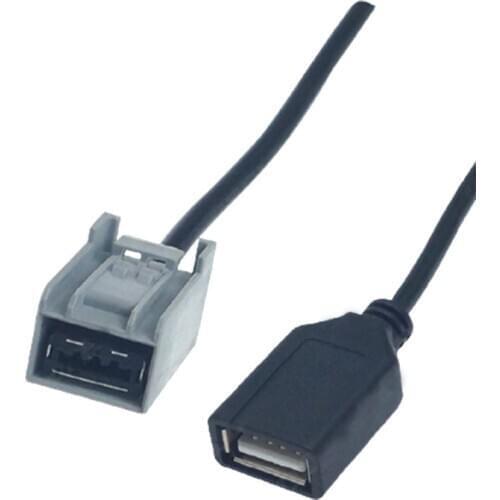 Car Audio Radio AUX USB Cable Female Port Extension Wire Adapter For Honda Civic/Accord/Odyssey Mitsubishi Lancer