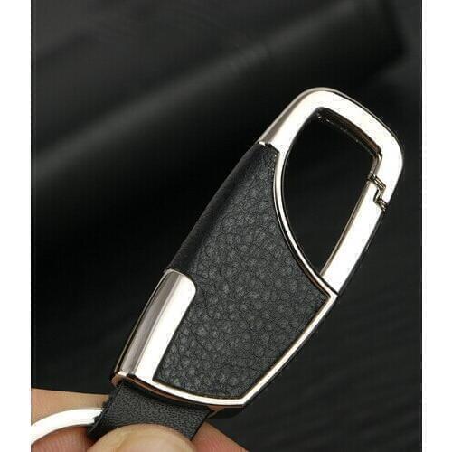 Car-Styling Metal Key Ring Cowhide KeyChain For Dodge Journey JUVC Charger DURANGO CBLIBER SXT DART