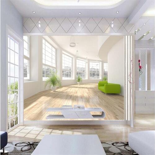 Beibehang Large Painting Home Decor Art Space Corridor Extending Pared Wallpaper Hotel Background Modern Mural for Living Room