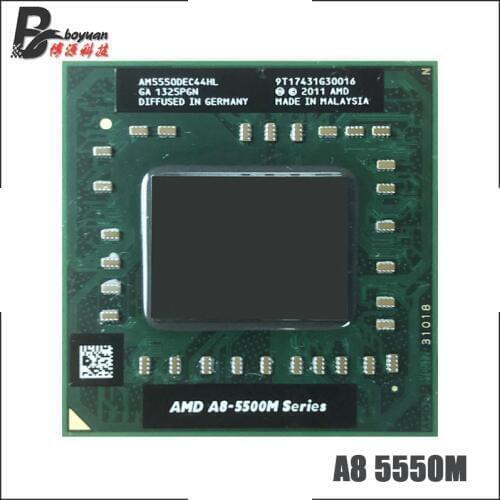 AMD A8-Series A8-5550M A8 5550M 2.1 GHz Quad-Core Quad-Thread CPU Processor AM5550DEC44HL Socket FS1