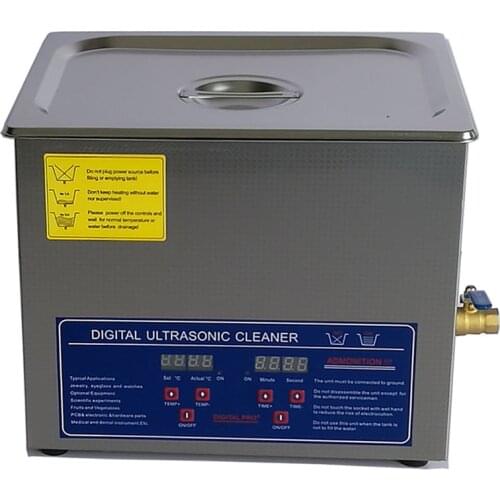 EU RU warehouse stock AC110V/220V digital heated ultrasonic cleaner 6.0Ldental PS-30A with timer&heater 40KHz with free basket
