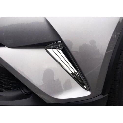 Car styling ABS Chrome Exterior Front Bumper Side Grille Cover Trim For Toyota C-HR CHR 2016-2017
