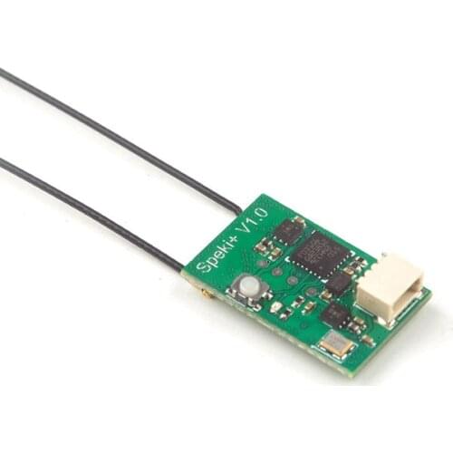 Happymodel Speki+ Micro 2.4G 12CH Receiver Compatible with DS M2/DS MX/SR XL Protocol with RSSI Telemetry for RC FPV Racing