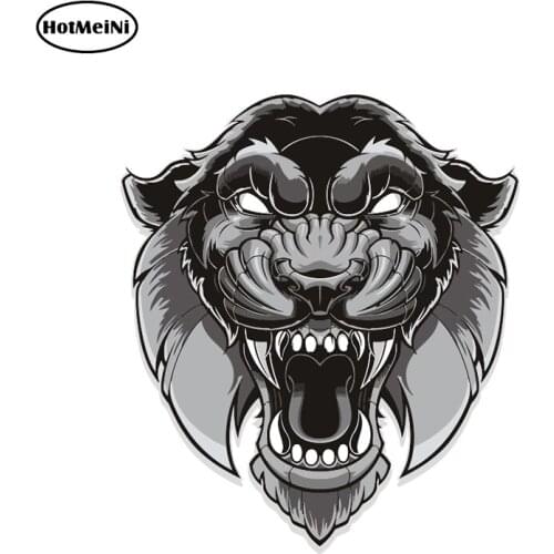 HotMeiNi 13cm x 11.3cm Fierce Tiger Head Print Motorcycle Car Sticker Window Car Bumper Styling Waterproof Accessories