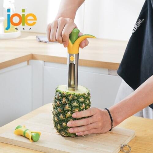 JOIE Stainless Steel Pineapple Peeler Accessories Pineapple Slicers Fruit Knife Cutter Slicer Easy Fruit Corers Kitchen Tools