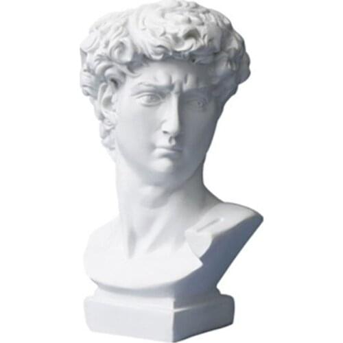 Resin Vase Flower Pot Nordic Style Human Head Pen Brushes Holder Home Decoration Creative Garden Planter P9YA