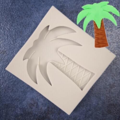 The Coconut Palm Turned Sugar Liquid Silicone Cake Mold DIY Baking Chocolate Mold Silicone Cake Turned Sugar Mold A1575