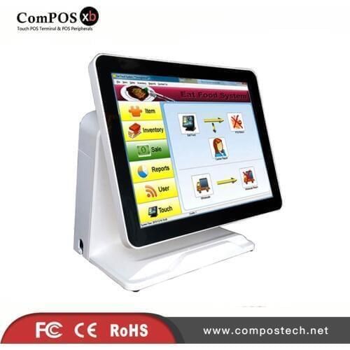 Commercial POS System for retailers POS machine fanless 15'' touch screen Cash Register high quality