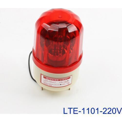 AC220V Red Yellow Green Blue Rotating Beacon Warning Light Lamp Spiral Fixed Warning Light Beacon for Industrial LTE-1101