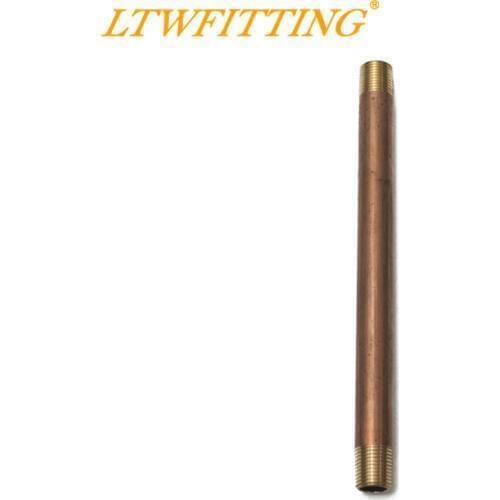 LTWFITTING Brass Pipe 5-1/2" Long Nipples Fitting 1/8 Male NPT Air Water