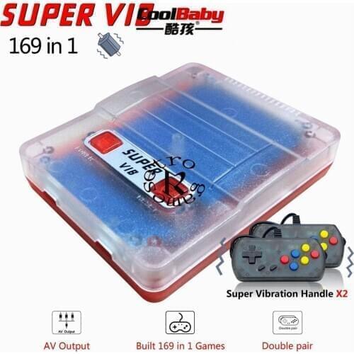 Retro games Mini handheld game console built in 169 games Super VIB portable TV game console dual gampad handheld game player