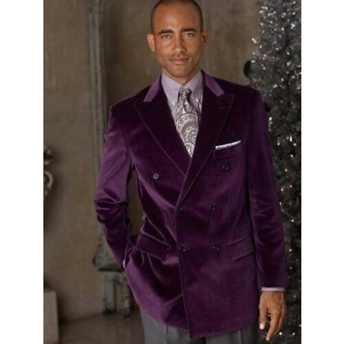 Fashion Chic Men Tuxedos Custom made High Quailty Peaked Laple Suit Wedding Groomsmen Party Grom Club Blazer Coat 1 Piece