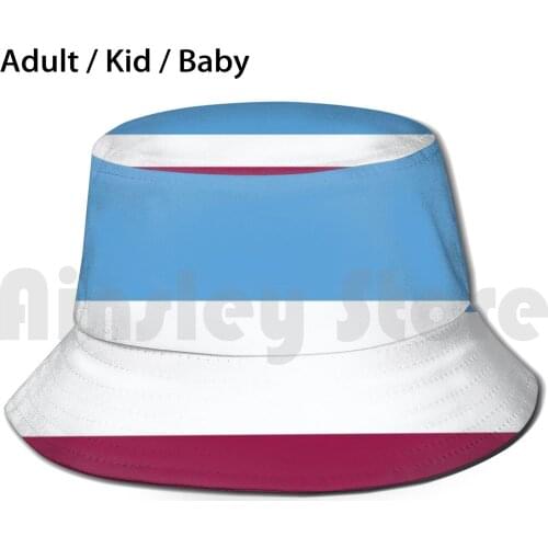 City Tricolour Design Bucket Hat Adult kid baby Beach Sun Hats Mcciteh Sky Blues England Maine Road Hyde Road Epl