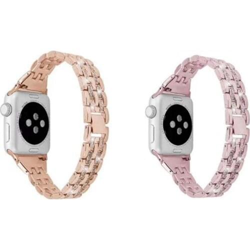 Women Diamond Strap for Apple Watch SE Band series 6 5 4 3 2 1 40mm 44mm Stainless Steel for iwatch 6 SE wrist band 38mm 42mm