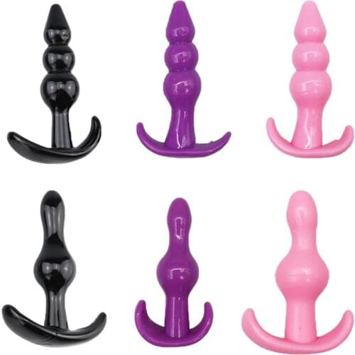 Silicone Anal Dildo Vibrator Male Prostate Massager Anal Beads Plug G Spot Butt Plug Adult Masturbation Anal Sex Toys for Couple