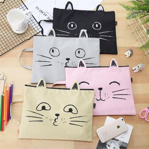 File Products Oxford Canvas Bag Student Paper Exam Laptop Bag Briefcase File Pocket School Office Storage Bag