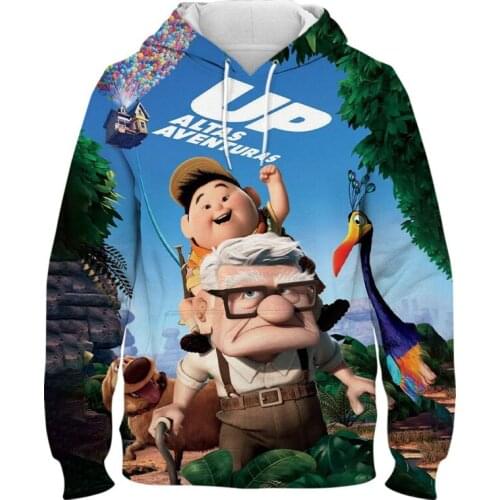 Movie Up 3D Print Balloon house Mens Hoodie Cartoon Anime Casual Women Sweatshirt Streetwear Fashion Children Pullover Clothes