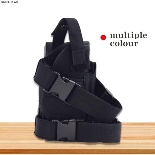 Outdoor Tactical Pouch Wrap-Around Adjustable Leg Holster Military Shooting Pistol Gun Drop Thigh Holster