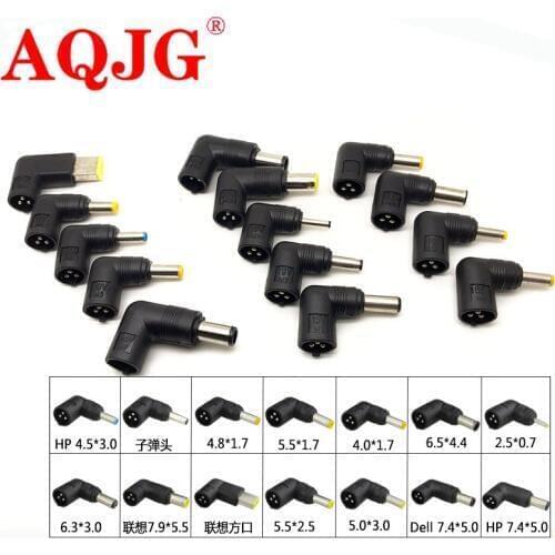 14pcs 3pin Universal Laptop DC Power Supply Adapter Connector Plug AC DC Jack Charger Connectors Laptop Power Adapter AQJG