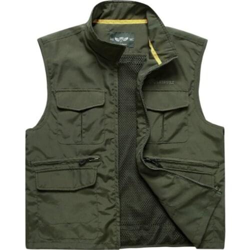 Spring Mens Jacket Sleeveless Vest Summer Casual Detachable Travels Male Vest Multi-pockets Thin Vest Photography Waistcoat