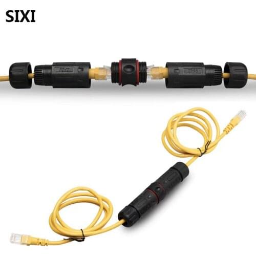 M20 Waterproof IP68 RJ45 Female to Female Connector Adapter Ethernet Network LAN Cable Plug Socket Waterproof Connector
