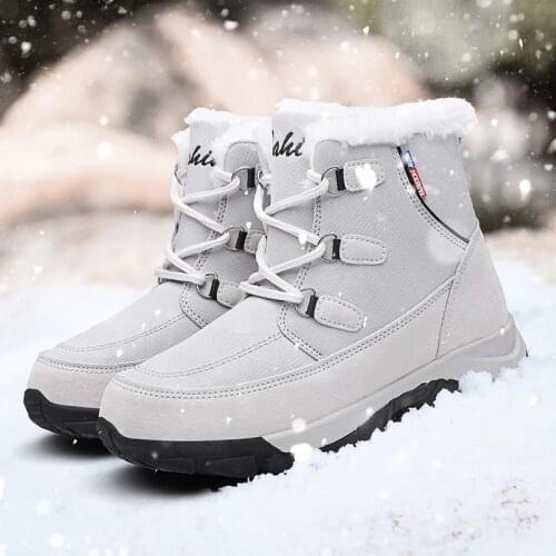 Nine o'clock Winter New Womens Snow Boots Stylish Soft Lace-up Warm Lining Female Shoes Comfortable Quality Anti-skid Footwear