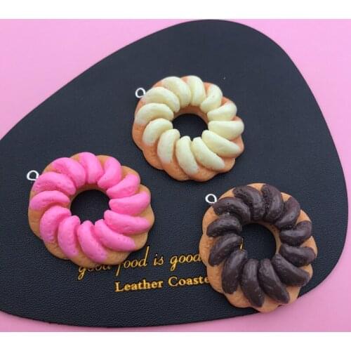 10pcs Kawaii Cake Cookie Charm Cute Cake Jewelry Pendant for Keychain, Earring, Scrapbooking, DIY Making, Necklace