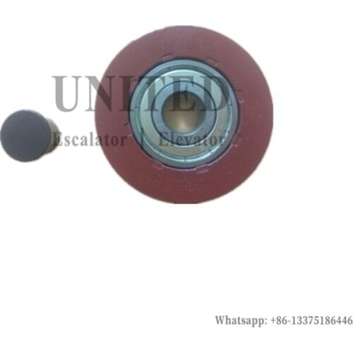 20pcs Elevator Door Rope Roller OD67.5mm W15mm Bearing 6302 With Axle 23.5mm