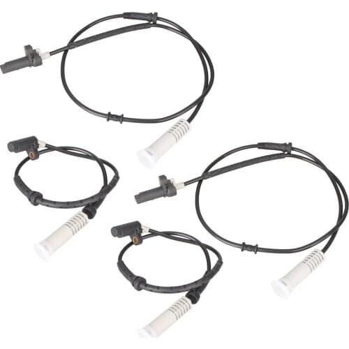 4Pcs Car Front & Rear Wheel Speed Sensors ABS For BMW 740i 740iL 750iL 34521182076 34521182077