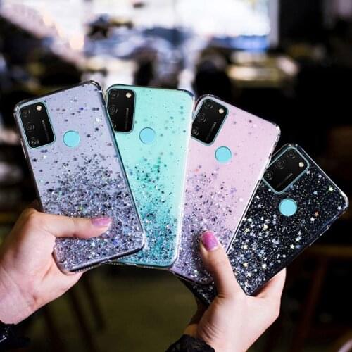 Glitter Soft Case For Huawei Honor 9A 9C 9S 8A 8X 8S 9X 20 30 Pro 20i 20S 30S Y5 Y6 Y7 2019 Y5P Y6P Y7P Y6S Y9S P40 Lite E Pro