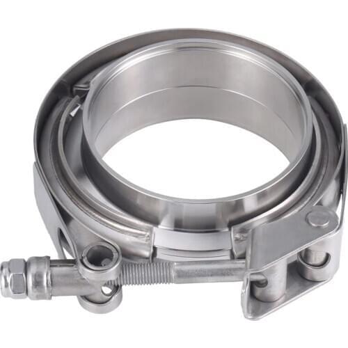 Stainless steel 304 quick opening v band clamp male and female flange kit 3 inch Quick vband clamp kit