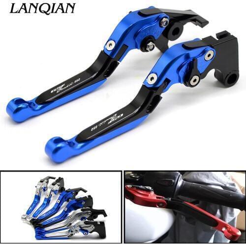 GSF650 Bandit Logo Motorcycle Accessories CNC Adjusterable Brake Clutch Lever For Suzuki GSF650 Bandit GSF 650 Bandit 2005 2006