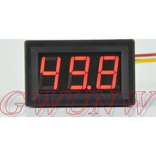 GWUNW BY356V DC 0-50V 3 bit digital voltmeter Panel Meter Voltage Tester Meter