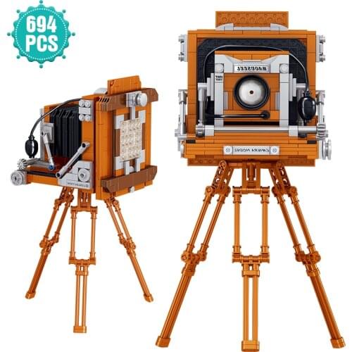 Ideas Building Blocks Classic Retro Tripod Camera Brick Assembling Educational Toys For Children Friends Holiday Gift