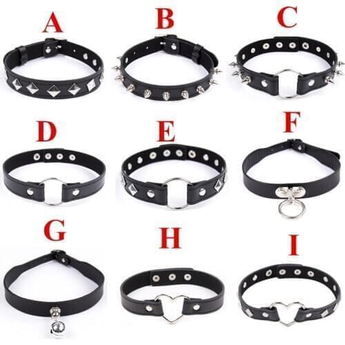 Fetish Dog Slave Accessories Leather Sex Collar BDSM Puppy Play Toys Neck Bondage Restraint Collar Cuffs Sex Toys for Women Men