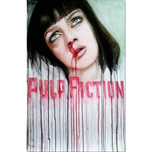 Pulp Fiction Classic Film Movie Art Film Print Silk Poster Home Wall Decor 24x36inch