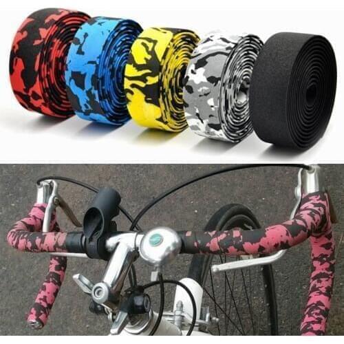 Bicycle Handlebar Tape Colorful Racing Drop Bar Tape High Quality Cycling Road Bike Bar Tape Sports Fixed Gear with 2 Bar Plug