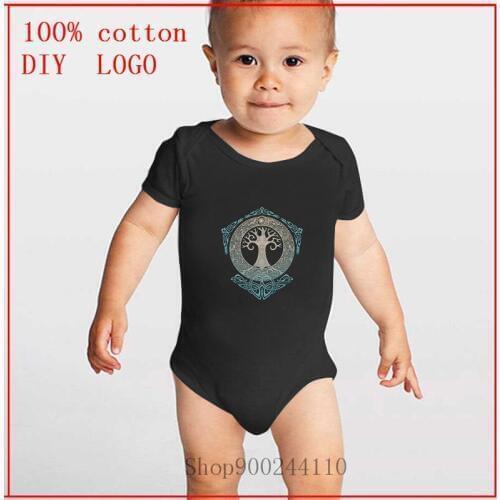 Summer Infant Bodysuits baby jumpsuit summer romper girl TREE OF LIFE viking girl cotton suit newborn rompers baby products