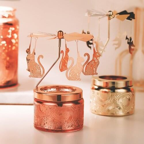 Metal Glass Candle Holder Golden Simple Modern Table Romantic Dinner Candle Holder Minimalist Nordic Bougeoir Home Decor DF50ZT