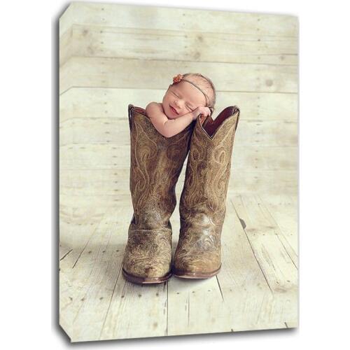 Cute Baby Custom Photo Memories to Canvas Art For Home Decoration Wall Art