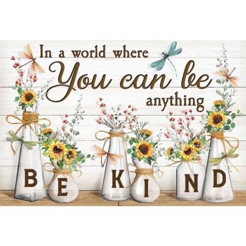 GATYZTORY White Flower DIY Painting By Numbers Hand Painted Acrylic Picture Wall Art Modern Oil Painting For Wedding Decoration