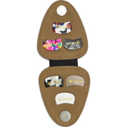 6pcs Guitar Picks Pick Pictures Random+Black Picks Bag Package Holder Bass Guitar Part & Accessories Tool Wholesale