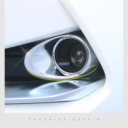 For Kia K3 2019 2020 2021 ABS chrome Car Front Fog Light Lamp Frame Sticker Decoration Cover Trim Styling Exterior Accessories