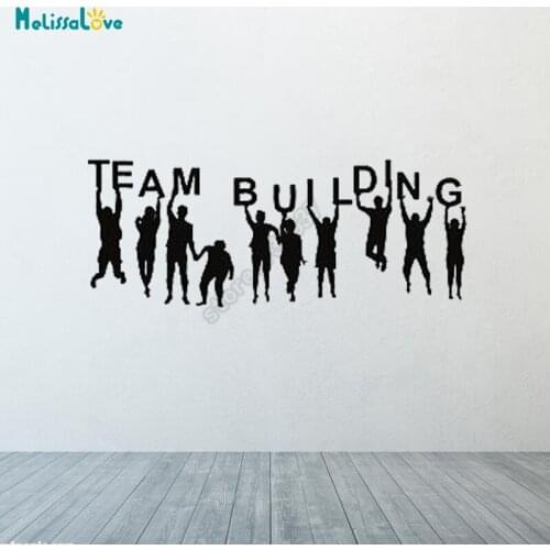 Team Building Office Work Decal People Stuff Worker Design Creative Decor Sticker Colleague Removable Vinyl Wall Stickers B787